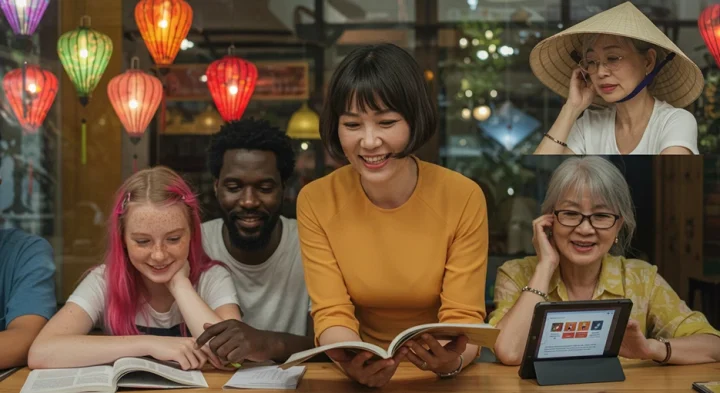 illustrate students are looking for the best way to learn Vietnamese in 2025